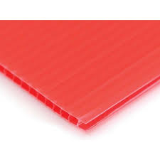 Jeewa Plastic 3MM Corrugated Red Sheet