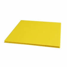 Jeewa Plastic 3MM Corrugated Yellow Sheet