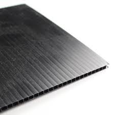 Jeewa Plastic 4MM Corrugated Black Sheet