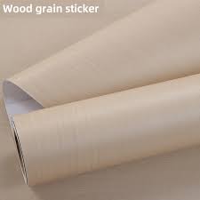 Jeewa Plastic Beige Wood Sticker