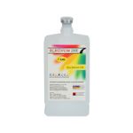 Solvent Ink Flush bottle by Jeewa Plastic Close-up of Solvent Ink Flush label and instructions Technician holding the Solvent Ink Flush cartridge Solvent Ink Flush being poured into printer ink lines Printer printhead maintenance using Solvent Ink Flush Solvent Ink Flush packaging box by Jeewa Plastic Solvent Ink Flush bottle with measuring cap