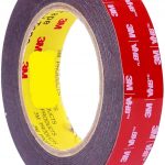 Close-up of 3M double-sided tape roll by Jeewa Plastic Application of 3M double-sided tape bonding plastic panels 3M double-sided tape securing metal trim in place Jeewa Plastic branded packaging of 3M double-sided tape Cross-section view of 3M double-sided tape adhesive layers DIY craft project using 3M double-sided tape for mounting 3M double-sided tape used on glass display installation